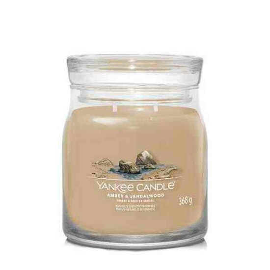 Yankee Candle  Amber &amp; Sandalwood Signature Medium Jar