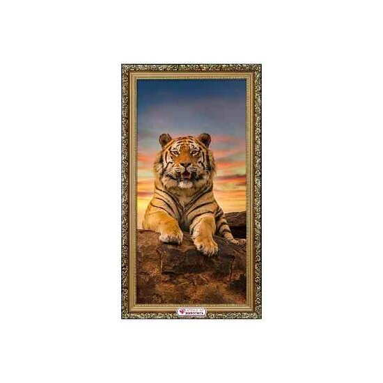 Diamond Painting Happy tiger 30*60 cm AZ-4142 vierkante steentjes