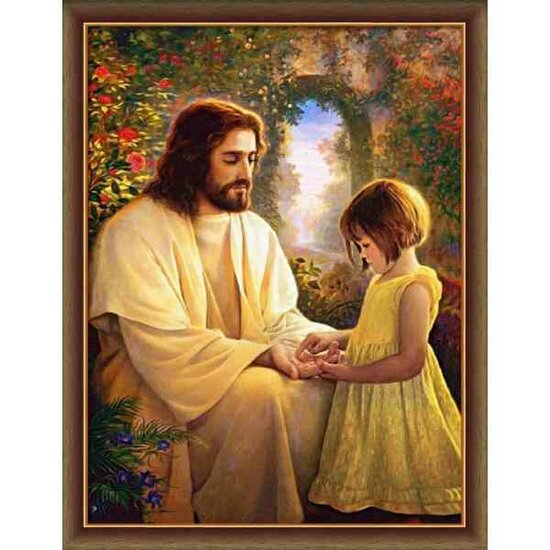 Diamond Painting Conversation with God 30x40 vierkante steentjes