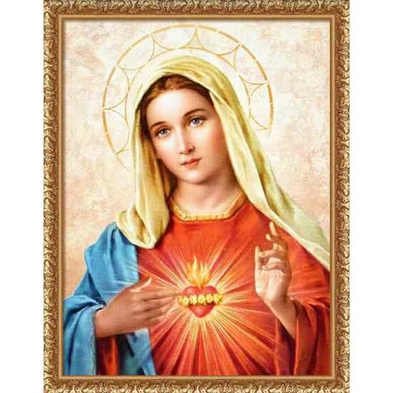 Diamond Painting Virgin Marie / Maagd Maria 30x40 cm vierkante steentjes