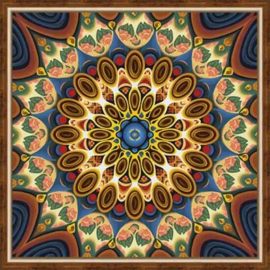 Diamond Painting   Mandala of Wellbeing 40 x 40 cm vierkante steentjes