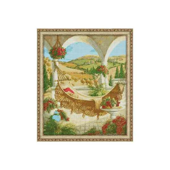 Daimond Painting kit   Hammock 50x60 vierkante steentjes