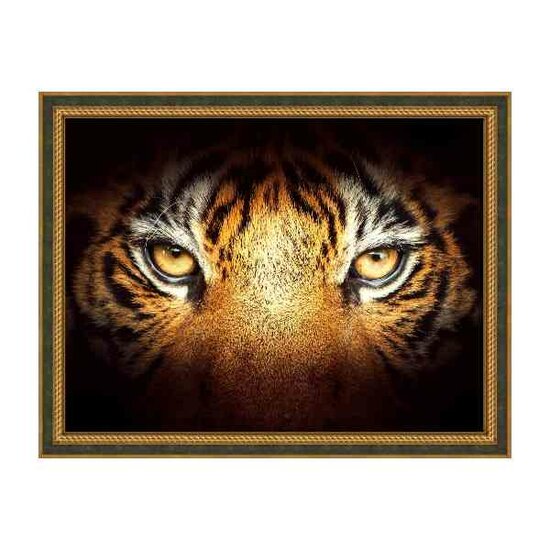 Daimond Painting kit Tiger Look 30 x 40 cm vierkante steentjes