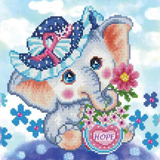 Diamond Painting DD5.072 DIAMOND DOTZ&reg; - 30x30cm - Hope