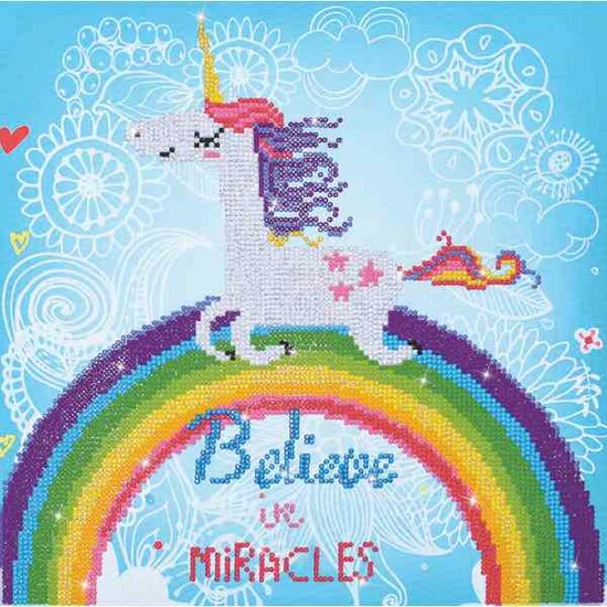Diamond Painting DD7.015 DIAMOND DOTZ&reg; - 35x35cm - Believe in Miracles