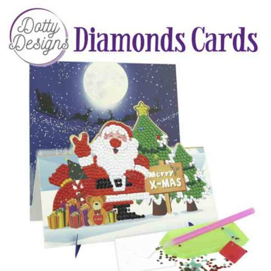 Diamond Painting DDDC1145 Dotty Designs Diamond Easel Card 145 - Merry X-mas