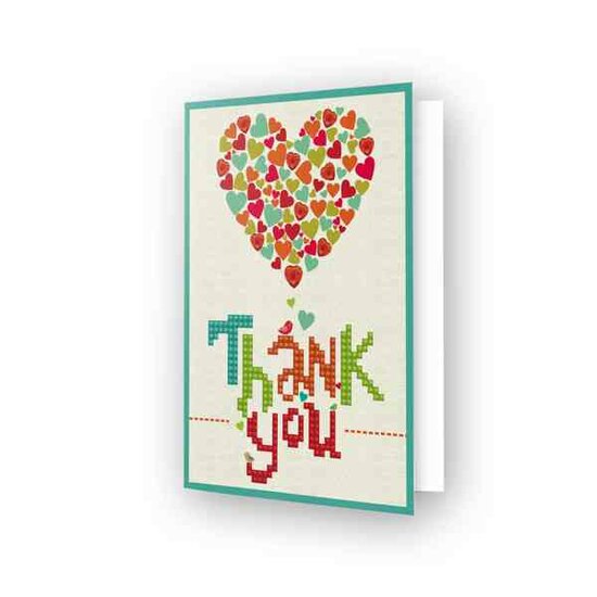 Diamond Painting Diamond Dotz&reg; - Wenskaart THANK YOU HEART