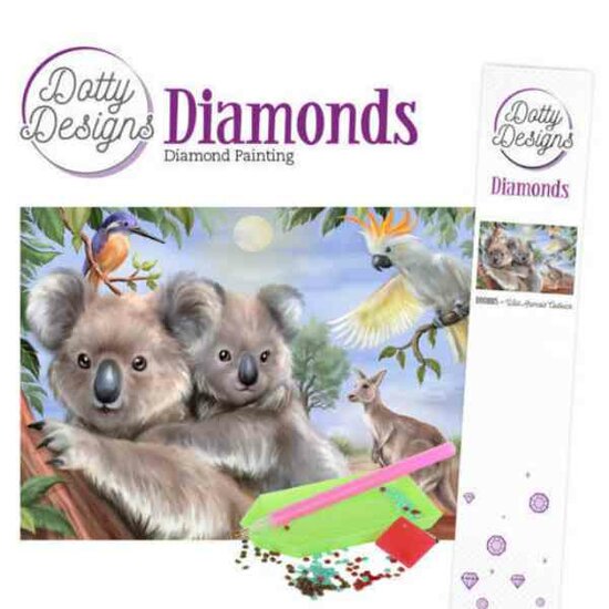 Diamond Painting Dotty Designs Diamonds - Wild Animals Outback ronde steentjes