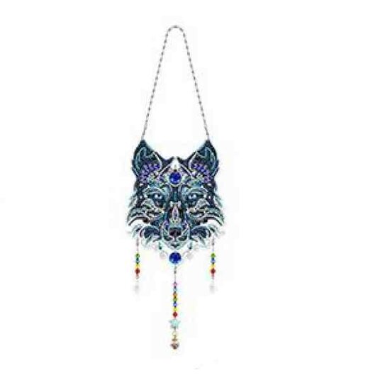 Hanger Diamond Painting  Wolf  Diameter 17 cm