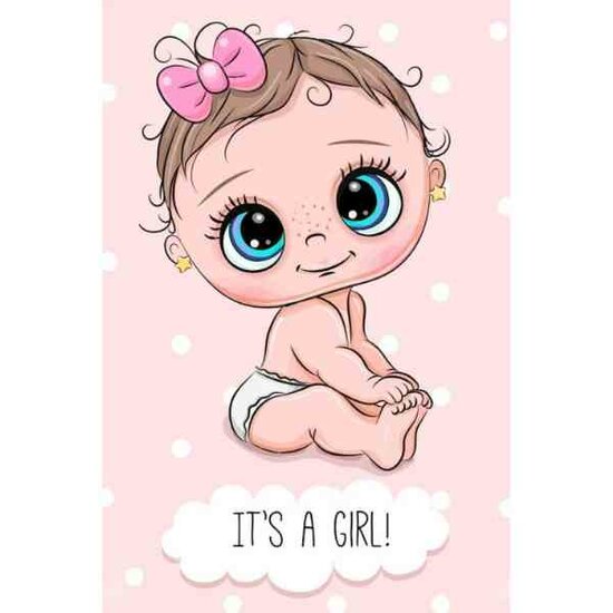 Diamond Painting It&#039;s a girl 20x30 WD3029