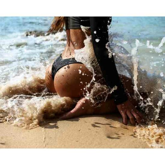 Diamond Painting Ocean splashes 50x40 vierkante steentjes Wizardi