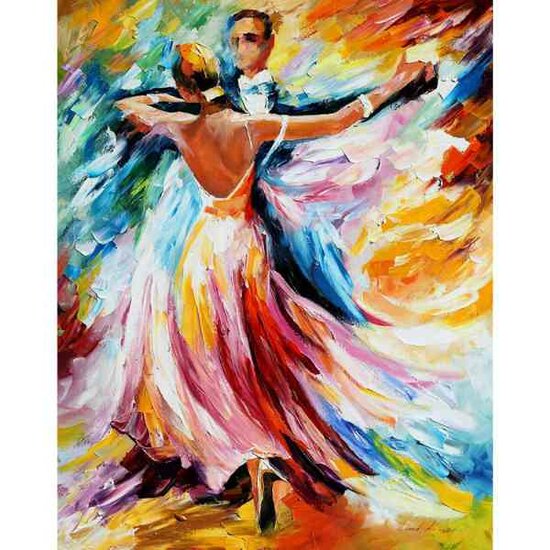 Diamond Painting &ndash; Dance of colors &ndash; 38 x 48 cm