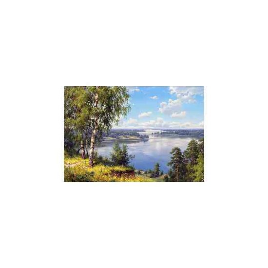 Diamond Painting Vastness -  rustig uitgestrekt landschap   100 x 68 cm vierkante steentjes