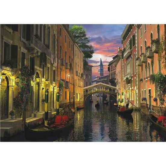 Venetie in de avondschemring  Puzzels 3000 Stukjes