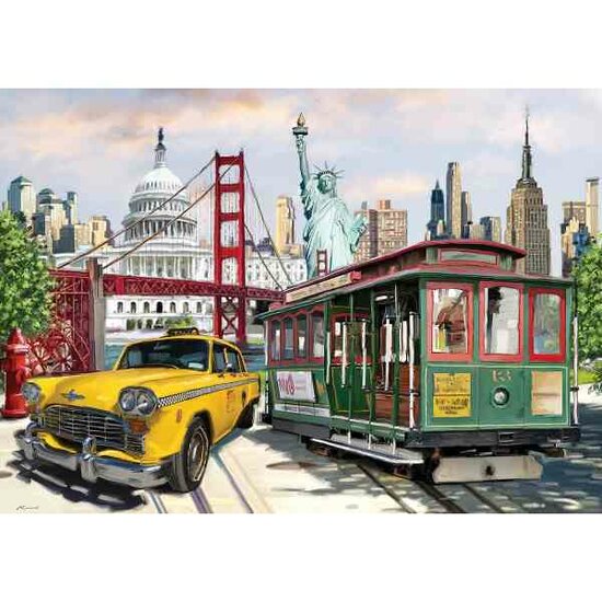 Art-Puzzle Collage America -  Puzzel 2000 stukjes