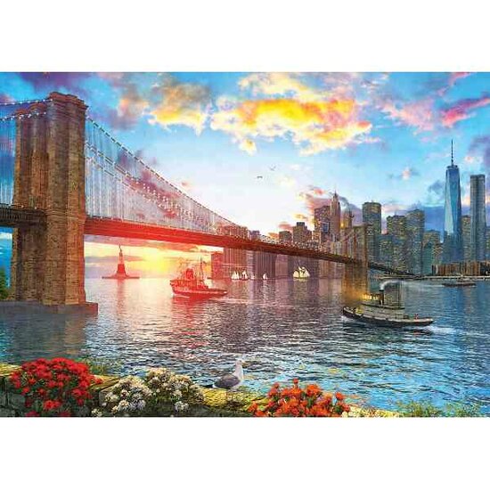 Sunset in New York -  Puzzel 1000 stukjes