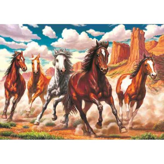 Running Wild in the Valley -  Puzzel 1000 stukjes