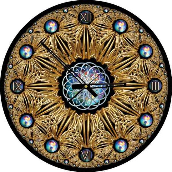 Puzzel Klok - Golden -  570 Stukjes