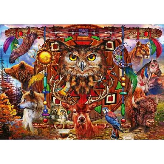 Animal Totem -  Puzzel 4000 stukjes