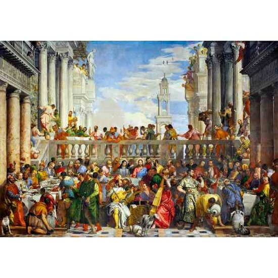 Paolo Veronese - The Wedding at Cana, 1563 - Puzzel 1000 Stukjes