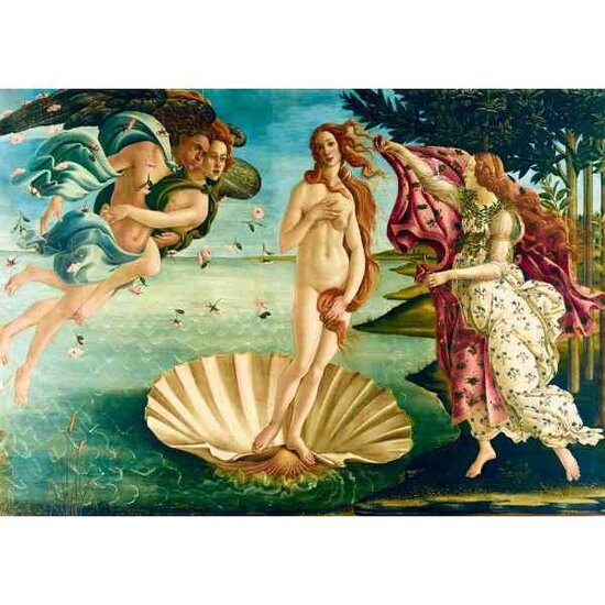 Botticelli - The birth of Venus, 1485 -  Puzzel 1000 stukjes