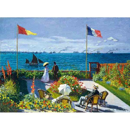 Claude Monet - Garden at Sainte-Adresse, 1867  Puzzel  3000 stukjes