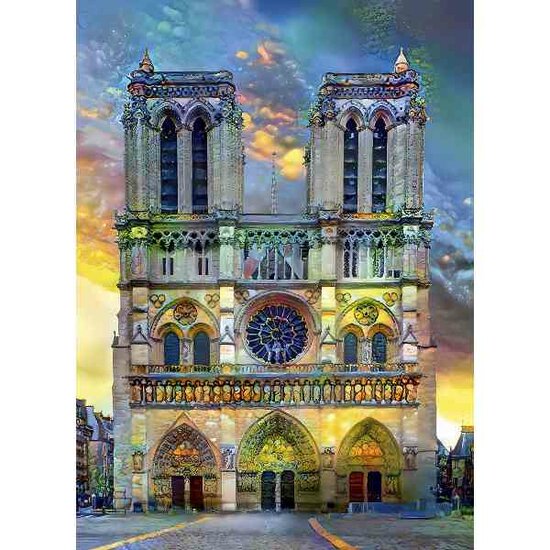 Notre-Dame de Paris Cathedral Puzzel 1000 stukjes