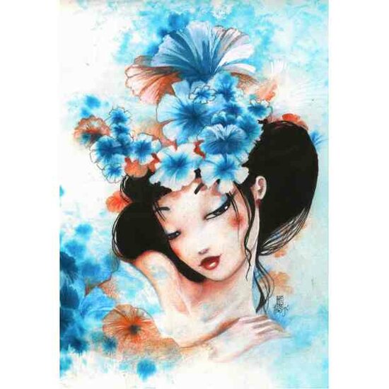 Blue Flowers - Puzzel 1000 PCS