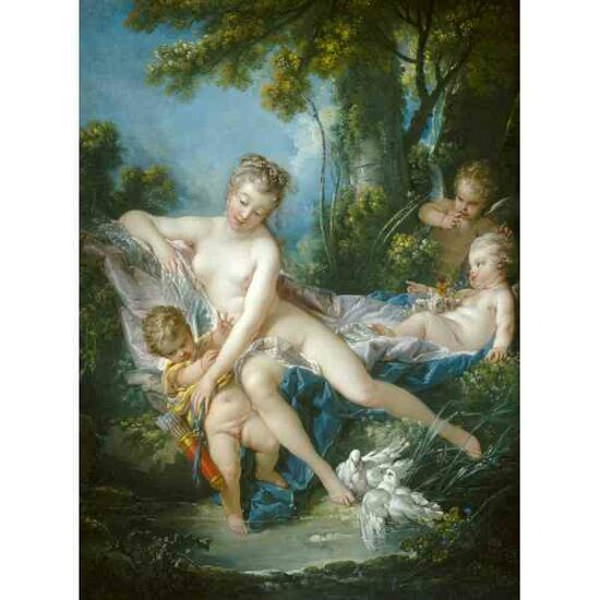Fran&ccedil;ois Boucher: The Bath of Venus, 1751   -   Puzzel 2000 stukjes