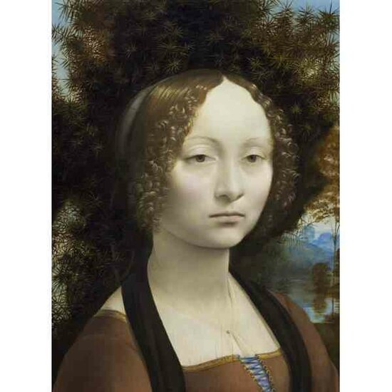 Leonard de Vinci: Ginevra de&#039; Benci, 1474-1476  -  Puzzel 2000 stukjes