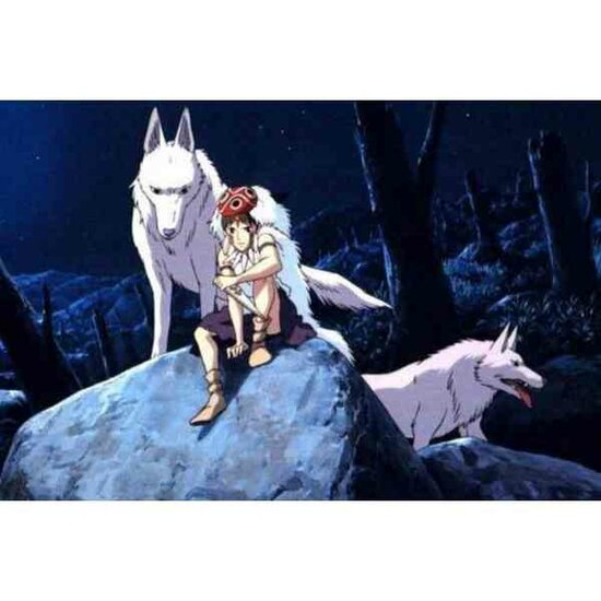 PRINCESS MONONOKE - San &amp; Moro - Puzzle 1000P