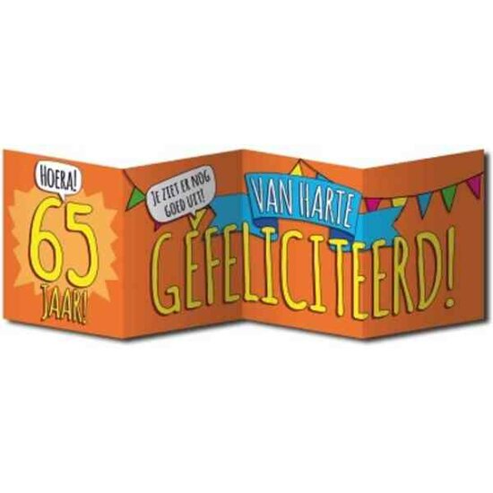 Surprise Card - 65 Jaar Gef