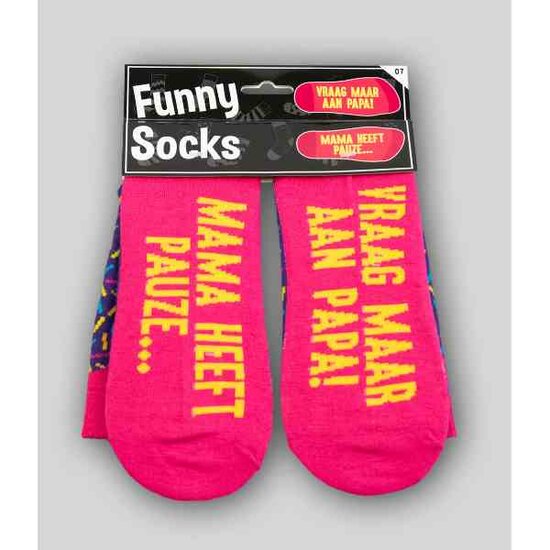 Funny socks - Mama heeft pauze