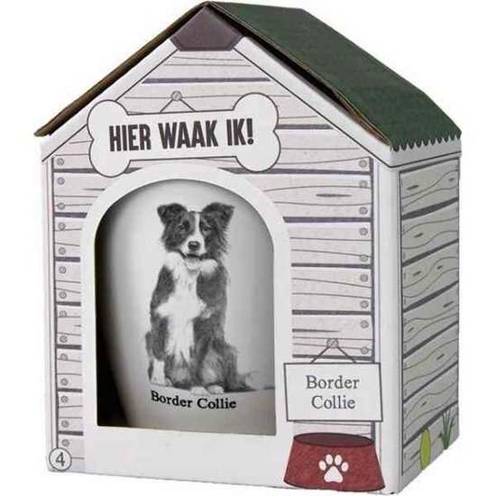 Mok - Border Collie &ndash; Dier &ndash; Puppy &ndash; Hond &ndash; Dieren &ndash; Mokken en bekers &ndash; Keramiek &ndash; Mokken - Porselein - Honden &ndash; Cadeau - Kado