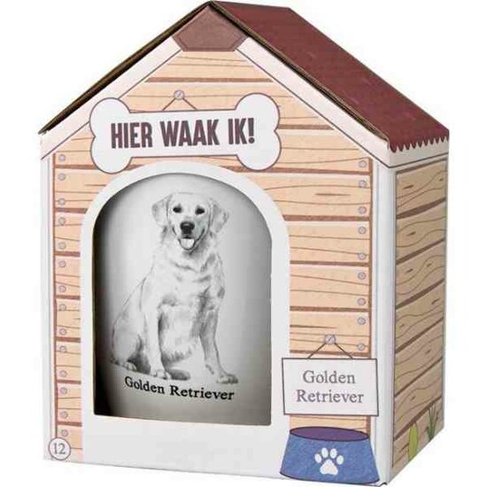 Mok &ndash; Golden Retriever &ndash; Dier &ndash; Puppy &ndash; Hond &ndash; Dieren &ndash; Mokken en bekers &ndash; Keramiek &ndash; Mokken - Porselein - Honden &ndash; Cadeau - Kado