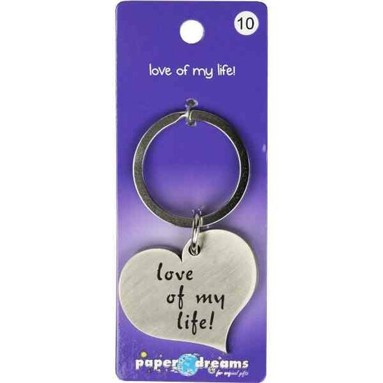 Hart Sleutelhanger - Love of my Life