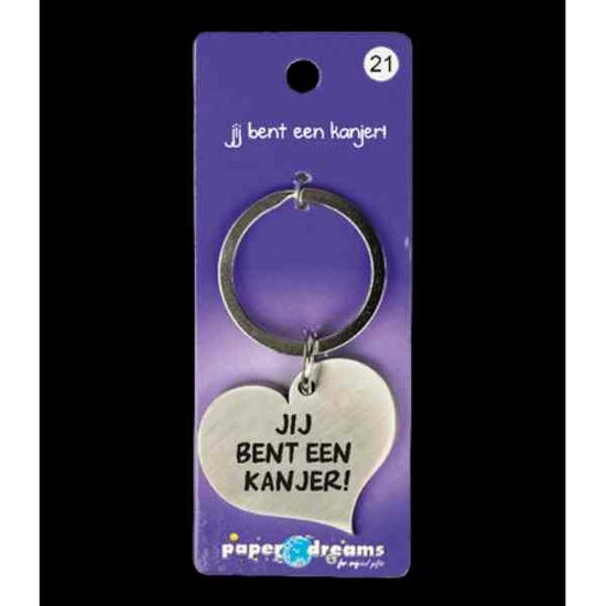 Hart Sleutelhanger - jij bent een kanjer