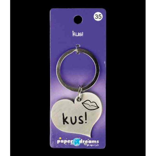 Paper Dreams Hart sleutelhanger - Kus