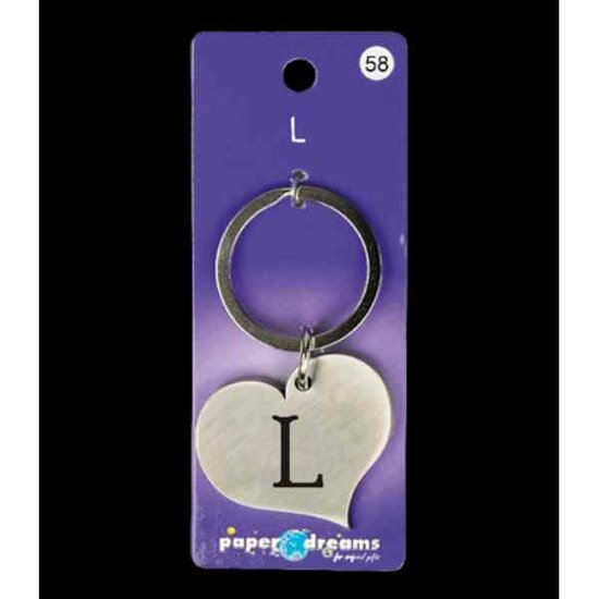 Paper Dreams Hart sleutelhanger - L