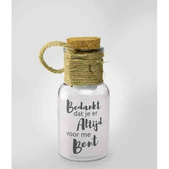 Paper Dreams Decoratielicht Little Star Bedankt 5 X 8,5 Cm Glas