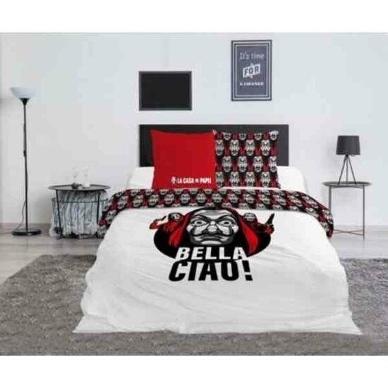 CASA DE PAPEL - Dekbedovertrek  240x220cm - Bella Ciao &#039;100% Coton&#039;