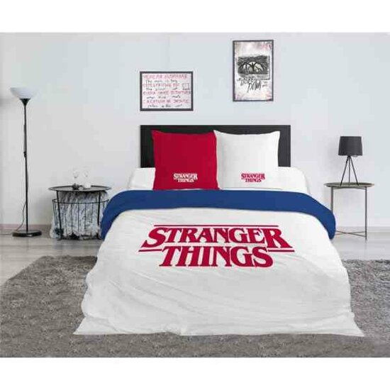 STRANGER THINGS - Duvet Cover 240x220cm - Logo &#039;100% Coton&#039;