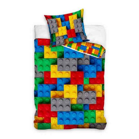 BLOCKS - Duvet Cover / Dekbedovertek 140x200cm + Cushion 60x70cm - &#039;100% Coton&#039;