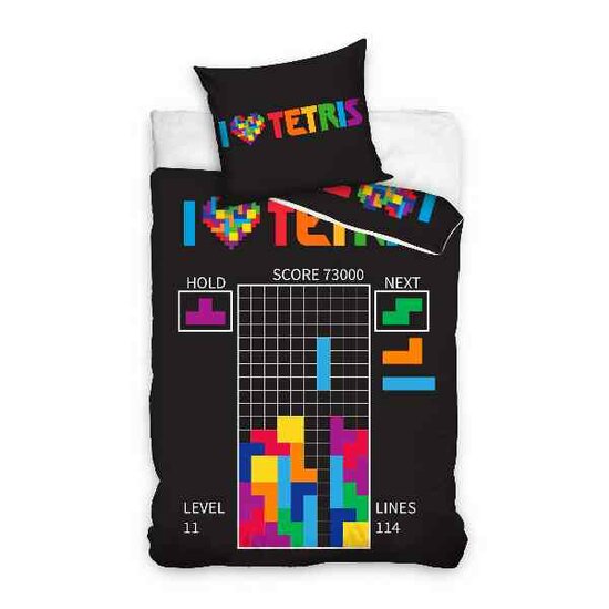 TETRIS - Duvet Cover / Dekbedovertrek 140x200cm + Cushion 60x70cm - &#039;100% Coton&#039;