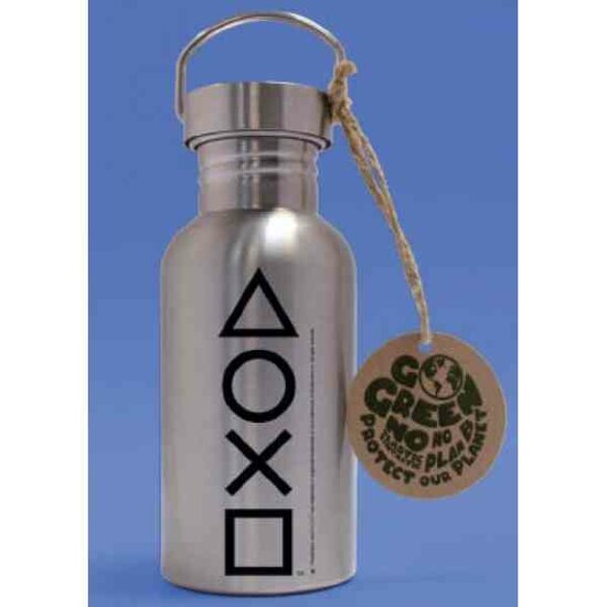 PLAYSTATION - Buttons - Aluminium Drink Bottle 500ml