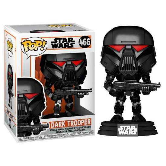 Funko Pop THE MANDALORIAN - Bobble Head POP N&deg; 466 - Dark Trooper Battle