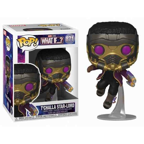 Funko Pop MARVEL WHAT IF - POP N&deg; 871 - T&#039;Challa Star-Lord