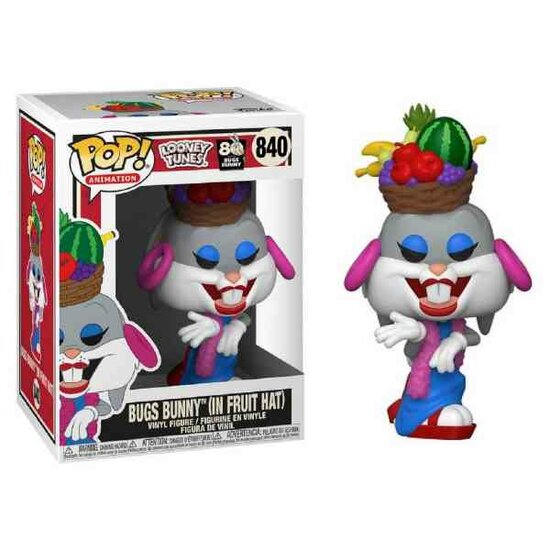 Funko Pop LOONEY TUNES - Bobble Head POP N&deg; 840 - Bugs 80th - Bugs in Fruit Hat