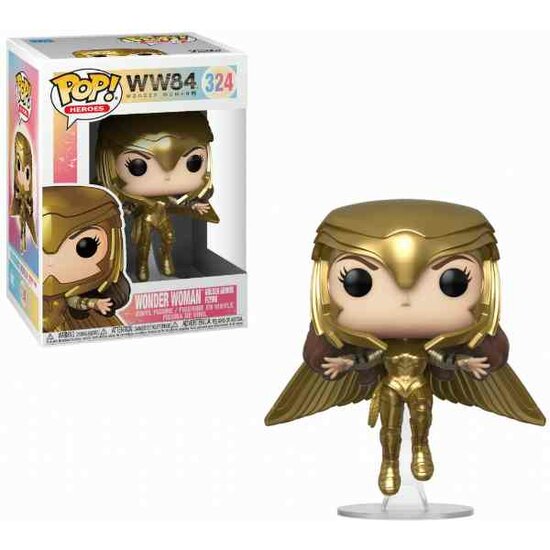 WW84 - Bobble Head POP N&deg; 324 - Wonder Woman Golden Armor Flying