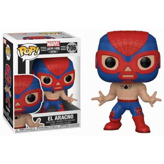 Funko Pop MARVEL - Bobble Head POP N&deg; 706 - Lucha Libre Spider-Man
